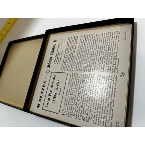 Red Vinyl Set Strauss Waltzes Boston Pops Orchestra Box Set of 4 RCA Victor 1949 - Picture 6 of 16